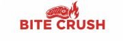 Bite Crush logo displayed on a white background, featuring bold typography and a modern design.