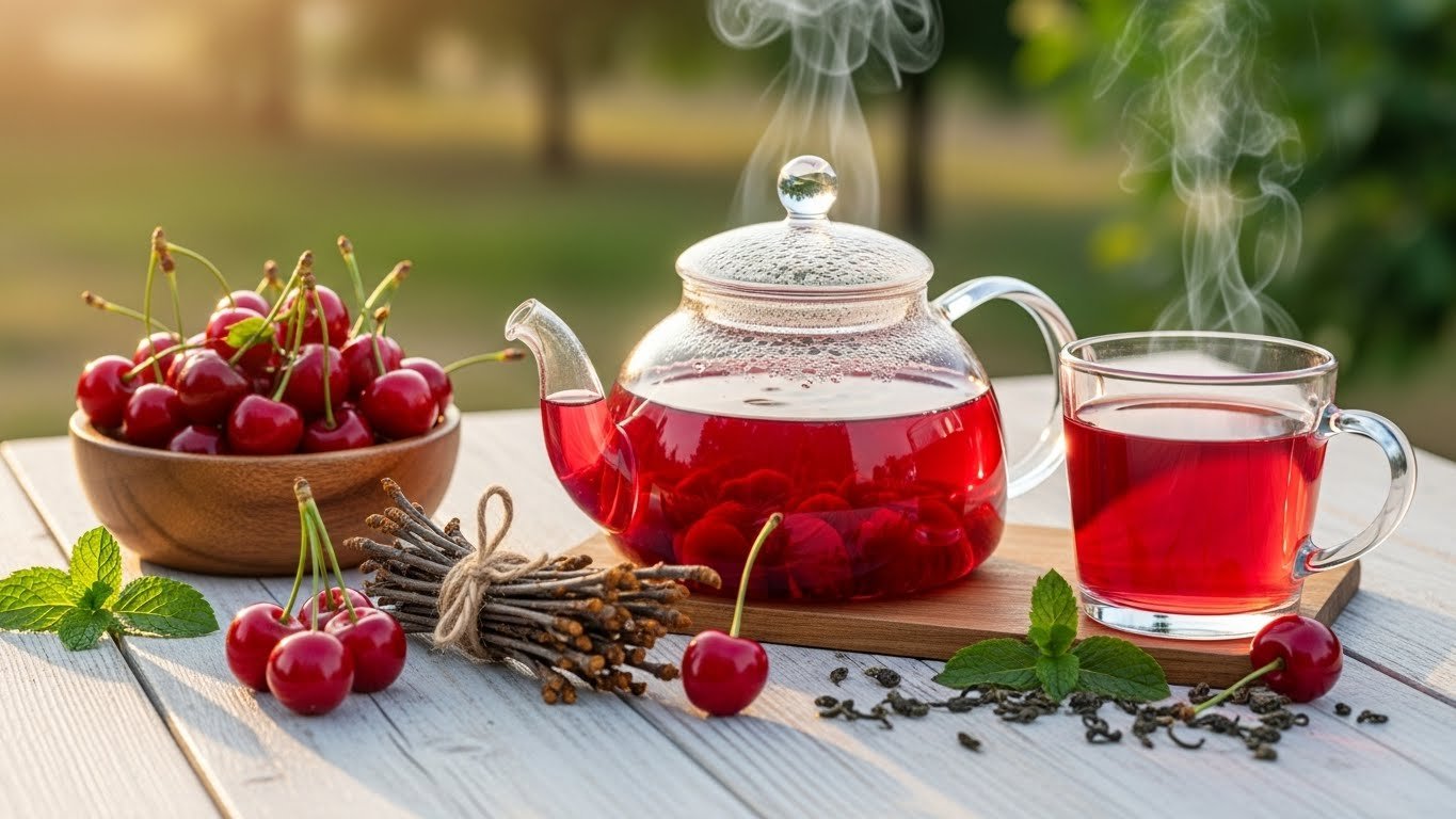 Chephyr Tea How to Make Cherry Tea & Use Cherry Stems for Health? - Bite Crush