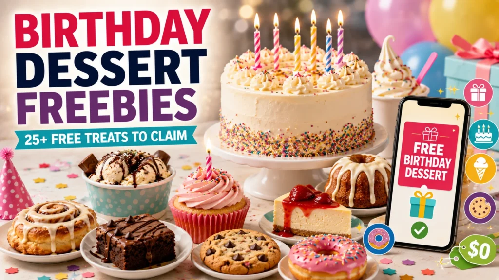 Birthday Dessert Freebies 25+ Free Treats for Your Birthday