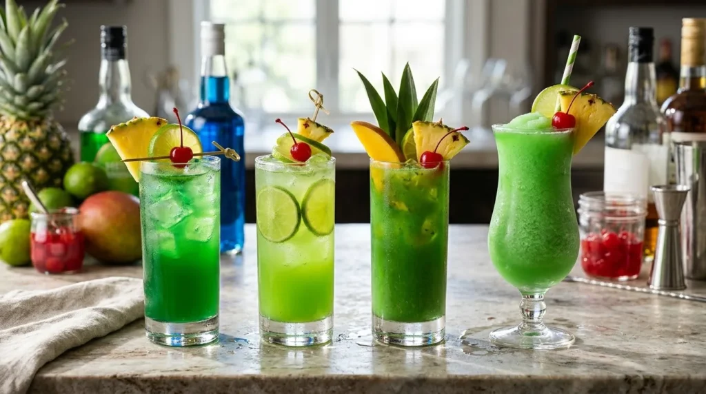 Different Liquid Marijuana cocktail variations and substitutions