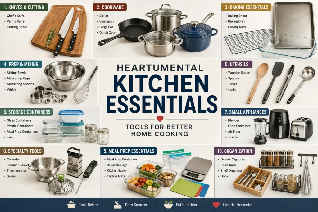 Heartumental Kitchen Essentials: Tools for Better Home Cooking