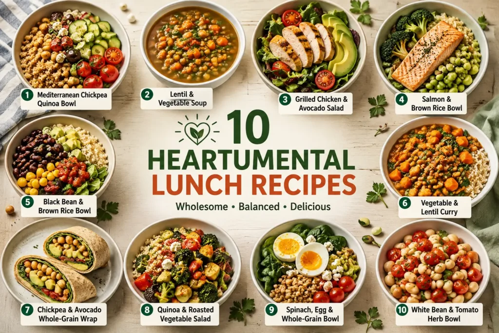 Heartumental Lunch Recipes: 10 Easy & Healthy Meal Ideas